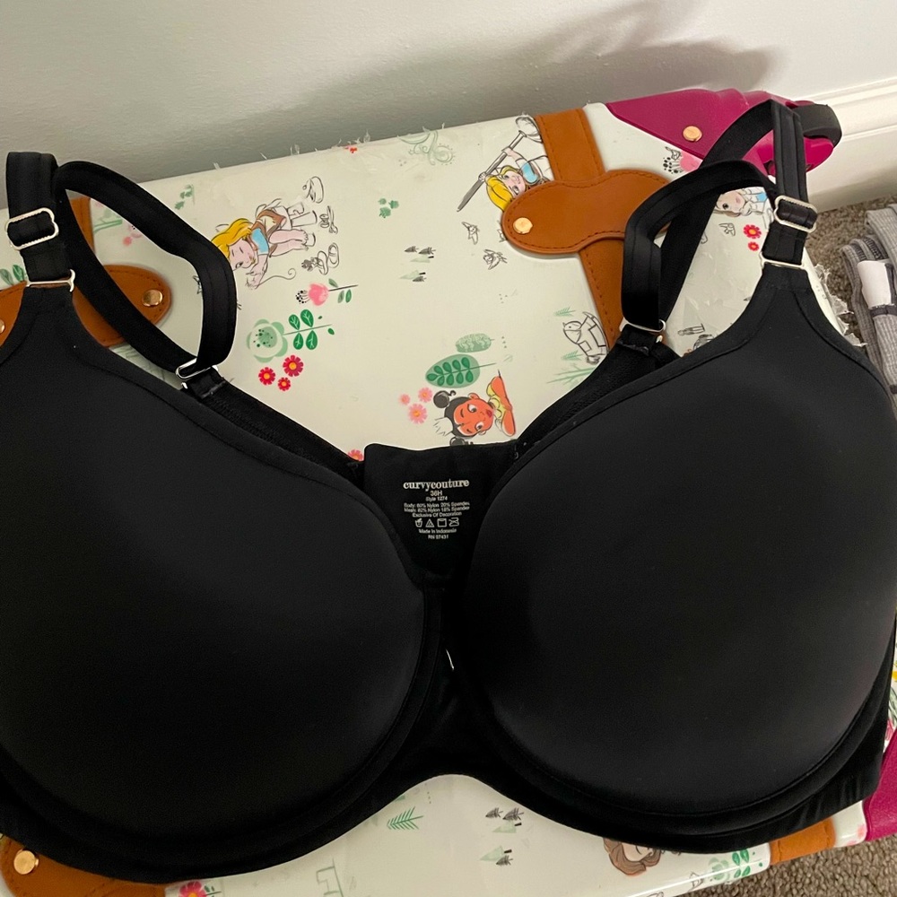 Curvy couture black 36h bra